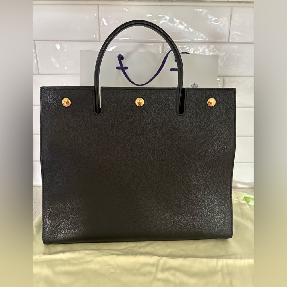 Burberry Black Leather Tote Bag - Picture 4 of 8